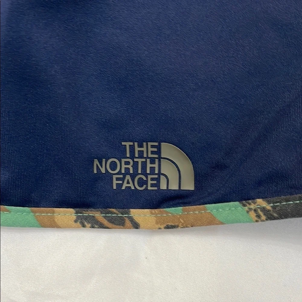The North Face Unisex Blue & Green Face Shield Mask w/ Velcro & Snap, One Size